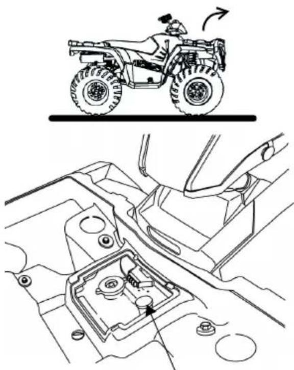 POLARIS Sportsman 500 EFI (2009) - Niveau d'huile - 1