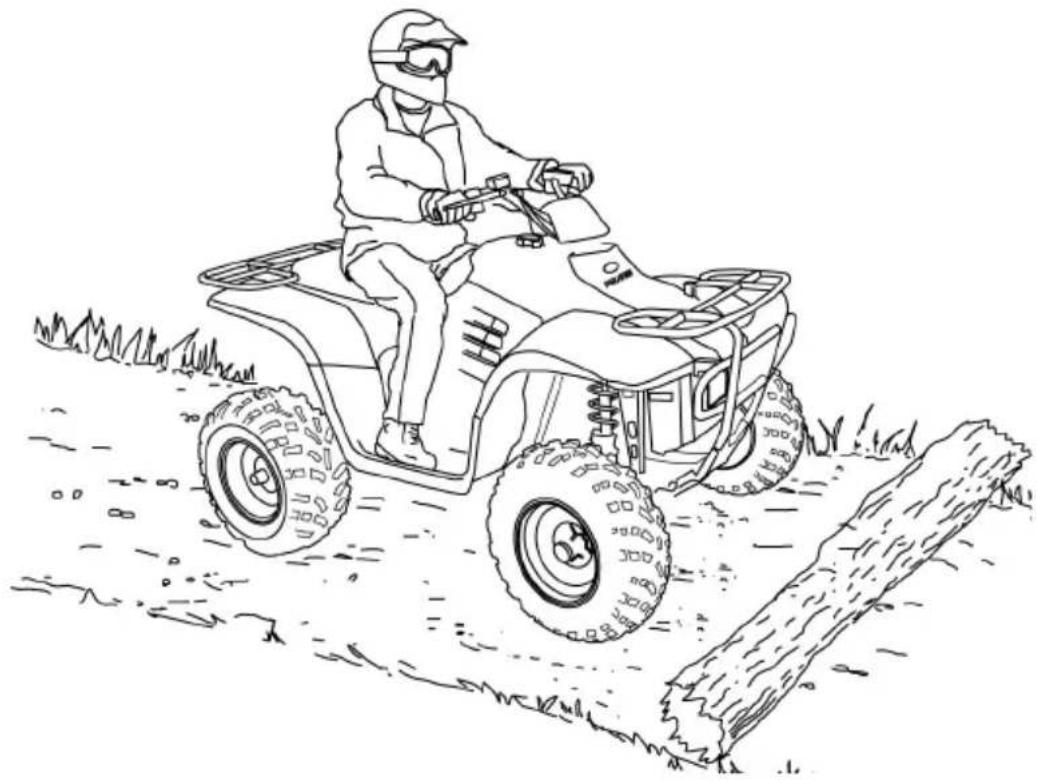 POLARIS Trail Boss Quadricycle (2006) - Conduite sur des obstacles - 1