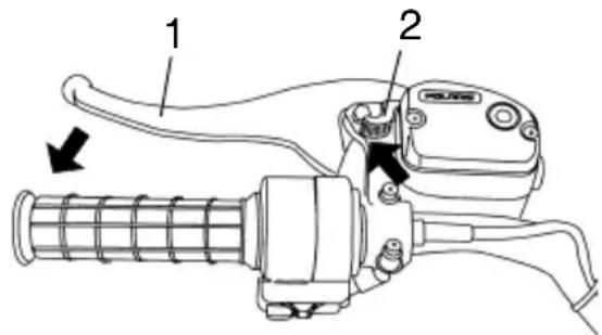POLARIS Trail Boss Quadricycle (2006) - Verrouillage du frein de stationnement (hydraulique) - 1