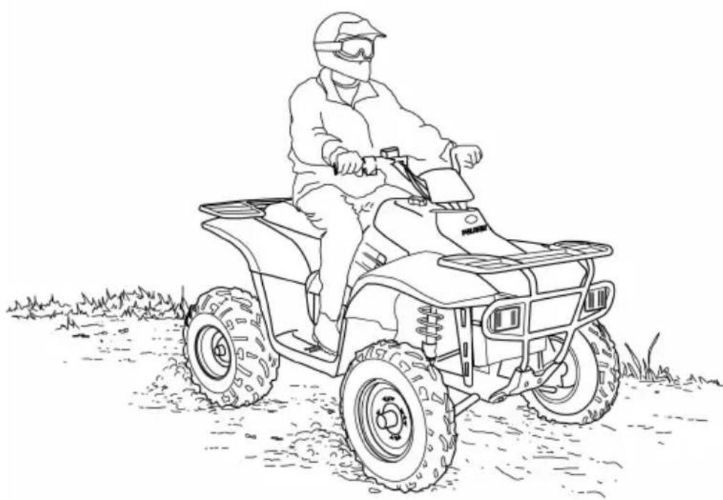 POLARIS Trail Boss Quadricycle (2006) - Sécurité de conduite Procédures de conduite - 1