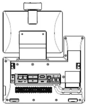 Yealink VP59Zoom - Connect to the network, as shown below: - 1