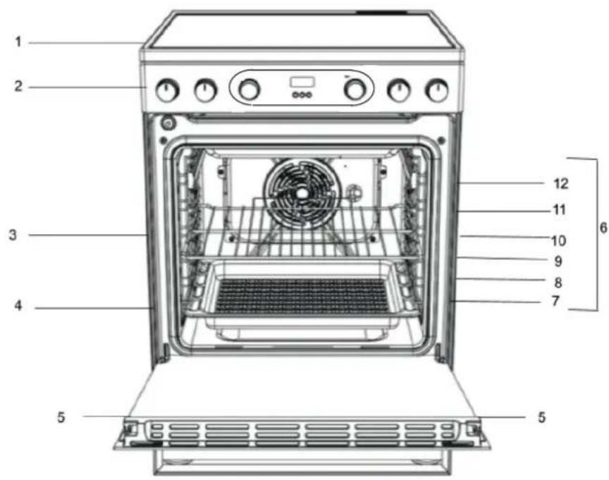 INDESIT IS67V8CHWE - DESCRIPTION DU PRODUIT - 1