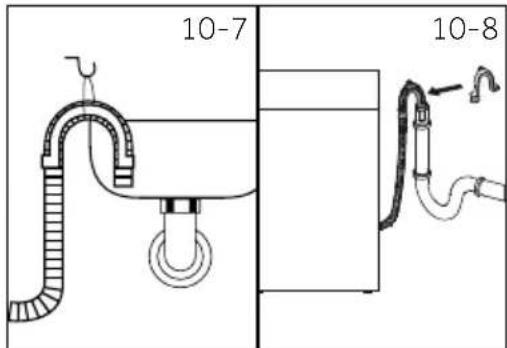 HAIER HW90B14939S8 - Drain hose to sink connection - 1