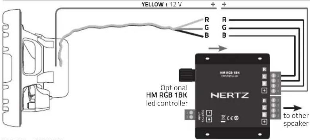 Hertz HMS 12 B2LDW - COLLEGAMENTO DEL CIRCUITO LED - 1