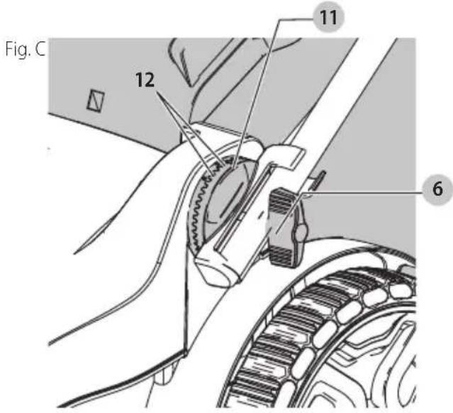 BLACK & DECKER BEMW213 - Ajuste de Manija Inferior (Fig. A, C) - 1