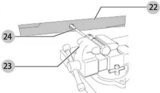 BLACK & DECKER BEMW213 - Balanceo de la cuchilla (Fig. 0) - 1
