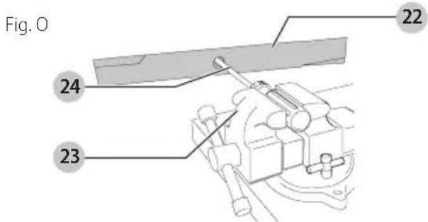 BLACK & DECKER BEMW213 - Pour aiguiser la lame dans un étau (Fig. N) - 2