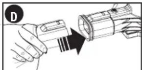 BLACK & DECKER BV3100 - ENSAMBLAJE DEL TUBO DE ASPIRADO (FIGURAS B, C, D) - 4