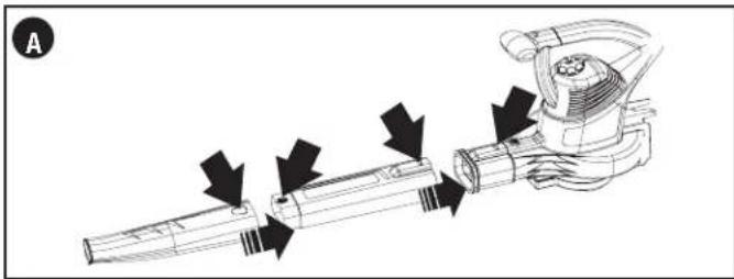 BLACK & DECKER BV3100 - MODULE DE TUBE (FIGURE A) - 1