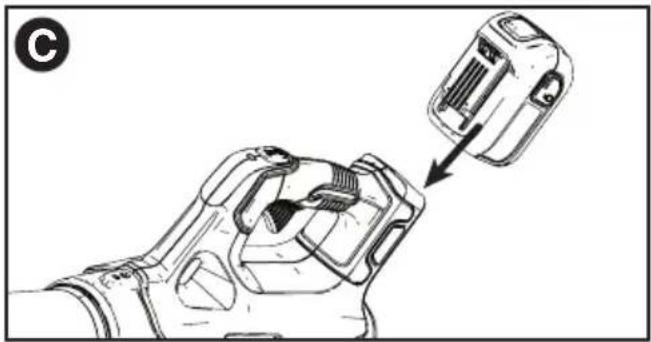 BLACK & DECKER LSW60 - INSTALLING / REMOVING BATTERY PACK - 1