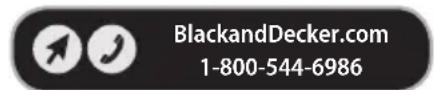 BlackandDecker.com 1-800-544-6986