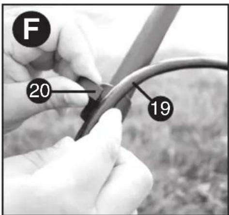 BLACK & DECKER MM2000 - SECURING THE MOTOR CABLE (FIGURE F) - 1