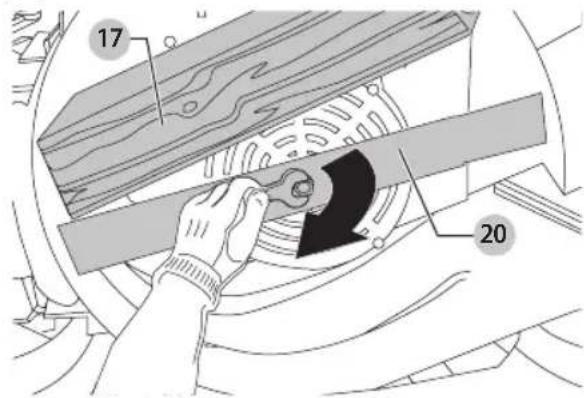 BLACK & DECKER BEMW472ES - Installer la lame (Fig. P, Q) - 1
