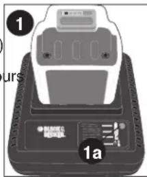 BLACK & DECKER LHT2436 - PROCÉDURE DE CHARGE - 1
