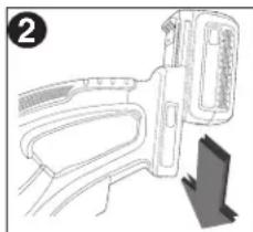 BLACK & DECKER LHT2436 - PARA INSTALAR EL PAQUETE DE BATERÍAS: - 1