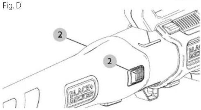 BLACK & DECKER BEBL750 - Assemblage du tube de soufflage (Fig. C, D) - 2