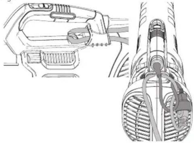 BLACK & DECKER BEBL750 - Retenedor de Cable (Fig. F) - 1