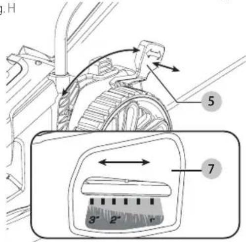 BLACK & DECKER BEMW482BH - Pour régler la hauteur de la coupe - 1