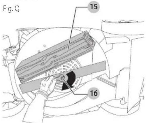 BLACK & DECKER BEMW482BH - Installer la lame (fig. q) - 1