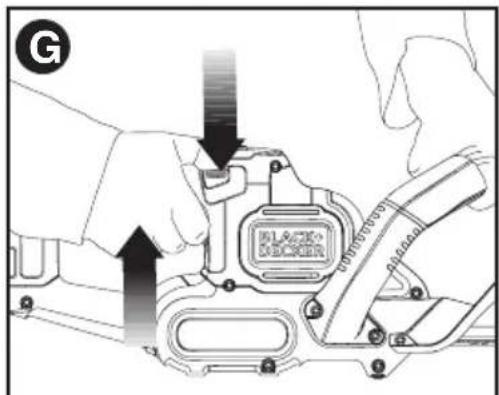 BLACK & DECKER LHT321 - DETENTE BOUTON - 1