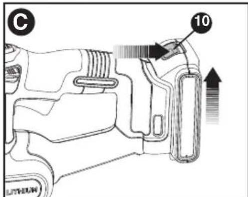 BLACK & DECKER LHT321 - INSTALLING AND REMOVING THE BATTERY PACK FROM THE TOOL - 2