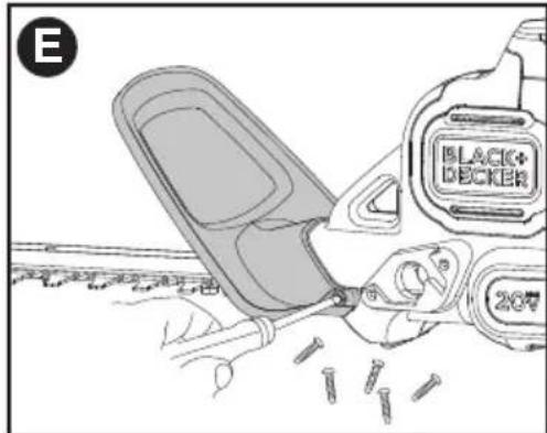 BLACK & DECKER LHT321 - To assemble to trimmer: - 2