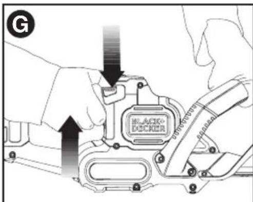 BLACK & DECKER LHT321 - ADVERTENCIA: NUNCA INTENTE BLOQUEAR UN INTERRUPTOR EN LA POSICION DE ENCENDIDO. - 1