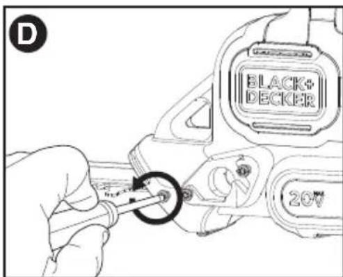 BLACK & DECKER LHT321 - To assemble to trimmer: - 1