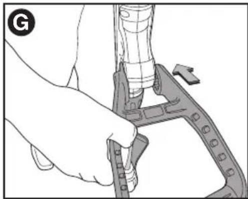 BLACK & DECKER LST522 - ATTACHING THE AUXILIARY HANDLE - 2