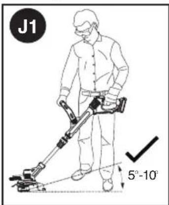 BLACK & DECKER LST522 - SWITCHING ON AND OFF - 2