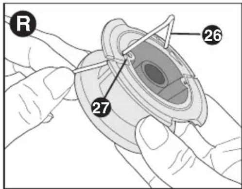 BLACK & DECKER LST522 - REMBOINAGE DE LA BOBINE   AVEC DU FIL EN VRAC (UTILISER   UNIQUEMENT UN FIL ROND DE 1,65 MM   (0,065 PO) DE DIAMÉTRE) - 1