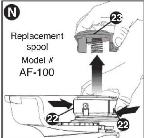 BLACK & DECKER LST522 - CLEARING JAMS AND TANGLED LINE (FIGURES N, O, P) - 1