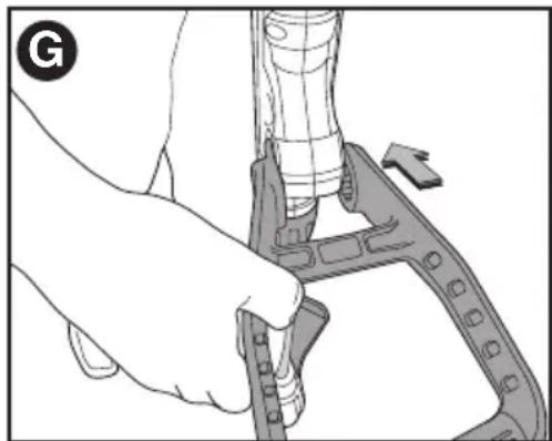 BLACK & DECKER LST522 - COLOCACION DEL MANGO AUXILIAR - 2