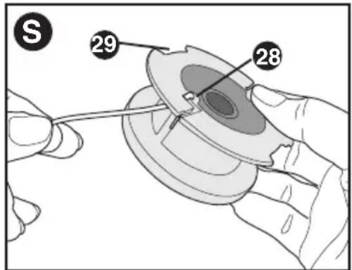 BLACK & DECKER LST522 - ENROLLADO DEL CARRETE CON CUERDA A GRANEL (UTILICE SOLO CUERDA REDONDA DE 1,65 MM (0,065 PULGADA) DE DIAMETRO) - 2