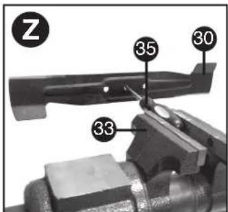 BLACK & DECKER CM1640 - ÉQUILIBRAGE DE LA LAME (FIGURE Z) - 2