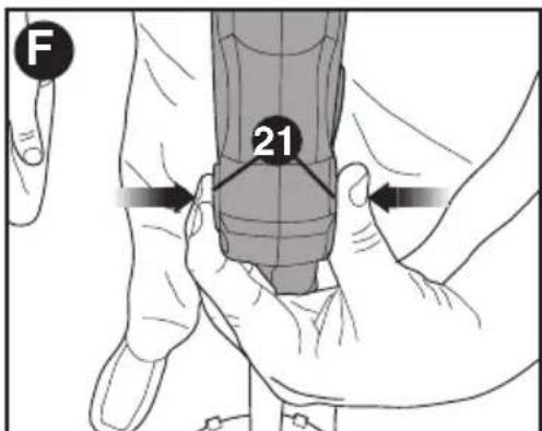 BLACK & DECKER LSTE525 - ATTACHING THE AUXILIARY HANDLE - 1