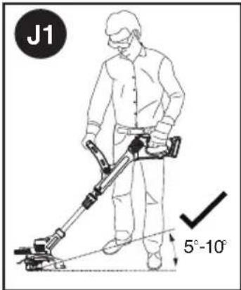 BLACK & DECKER LSTE525 - FIXATION DE LA POIGNÉE AUXILIAIRE - 1
