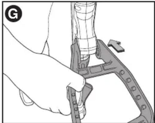 BLACK & DECKER LSTE525 - COLOCACIÓN DEL MANGO AUXILIAR - 2