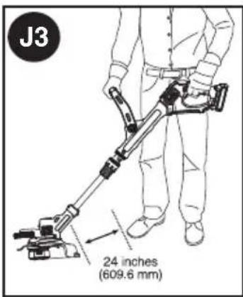 BLACK & DECKER LSTE525 - FIXATION DE LA POIGNÉE AUXILIAIRE - 3