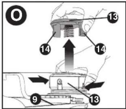 BLACK & DECKER LST140C - REPLACING THE SPOOL (FIGURES O, P, Q) - 1