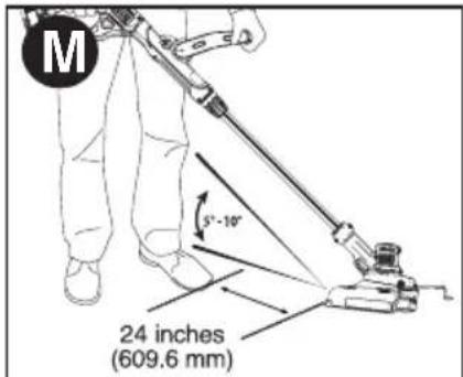 BLACK & DECKER LST140C - OPERATING THE TRIMMER (FIGURES L,M) - 2