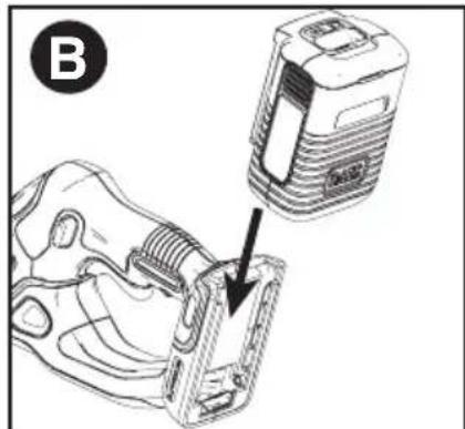 BLACK & DECKER LST140C - TO INSTALL BATTERY PACK: - 1