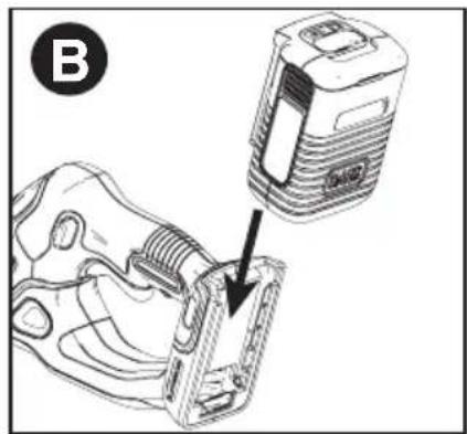 BLACK & DECKER LST140C - PARA INSTALAR EL PAQUETE DE BATERÍAS: - 1