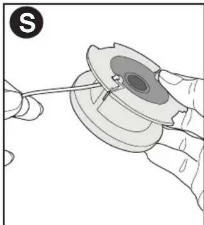 BLACK & DECKER LST140C - TO INSTALL BULK LINE, FOLLOW THE STEPS BELOW: - 2