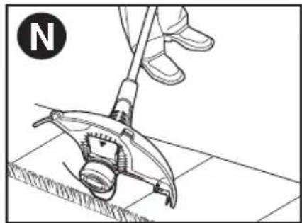 BLACK & DECKER LST140C - CONVERT TO EDGING MODE - 1