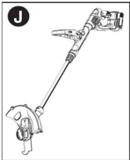 BLACK & DECKER LST140C - EDGING MODE (FIGURE J) - 1