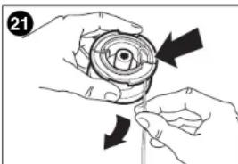 BLACK & DECKER ST7700 - OPCIÓN 2: REBOBINADO DEL CARRETE CON LA CUERDA DE PAQUETE - 1