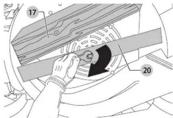 BLACK & DECKER BEMW482ES - Instalación de la cucilla (Fig. P, Q) - 1