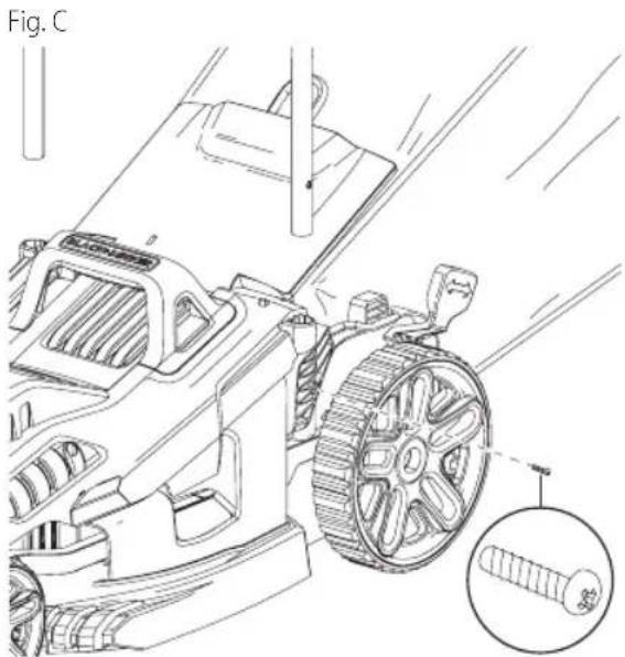 BLACK & DECKER BEMW482ES - Montaje de manija inferior (Fig. C) - 1