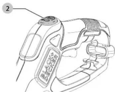 BLACK & DECKER BESTE620 - EASYFEED™ Button (Fig. J) - 1